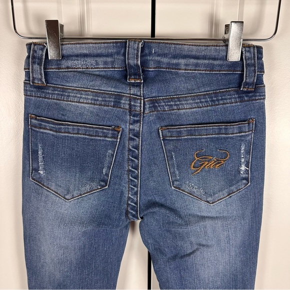 I.AM.GIA Low Rise Distressed Flared Jeans - Picture 7 of 8